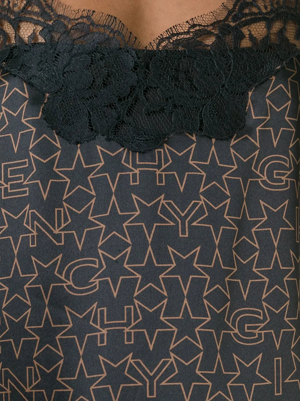 Givenchy Logo Print Lace Dress