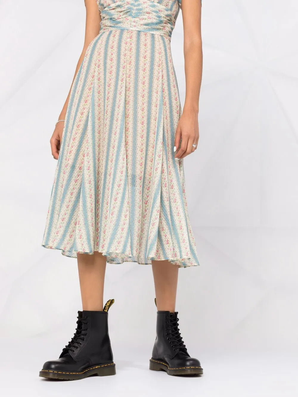 Dsquared2 Floral Print Flared Tea Dress