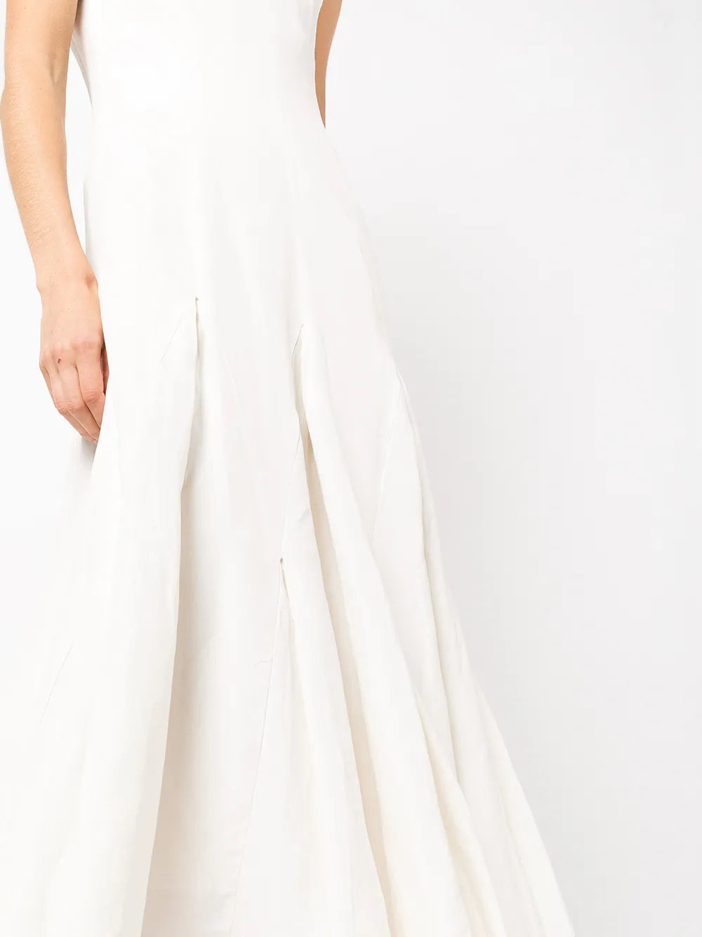 Voz Harlequin Silk Linen Midi Dress