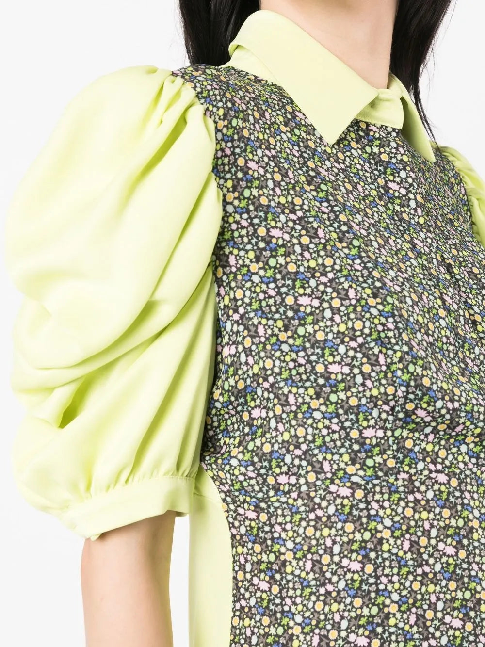 Gloria Coelho Abstract Print Panelled Dress