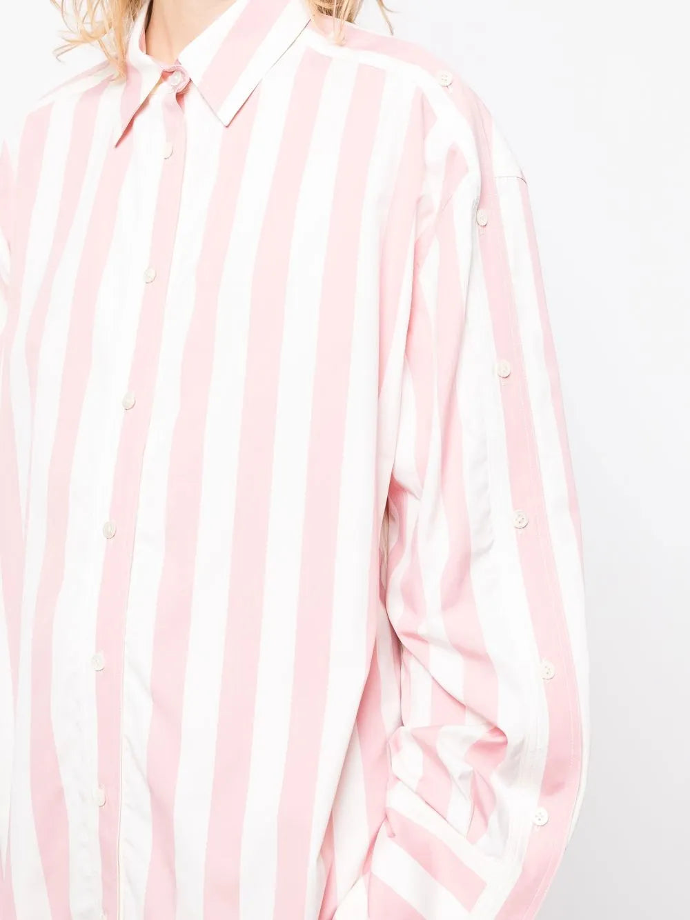 Monse Striped Long Sleeved Shirtdress