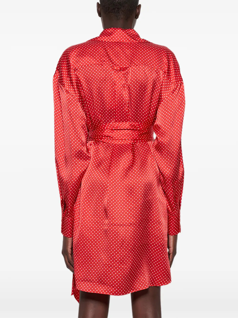 Alexandre Vauthier Polka Dot Tie Mini Dress