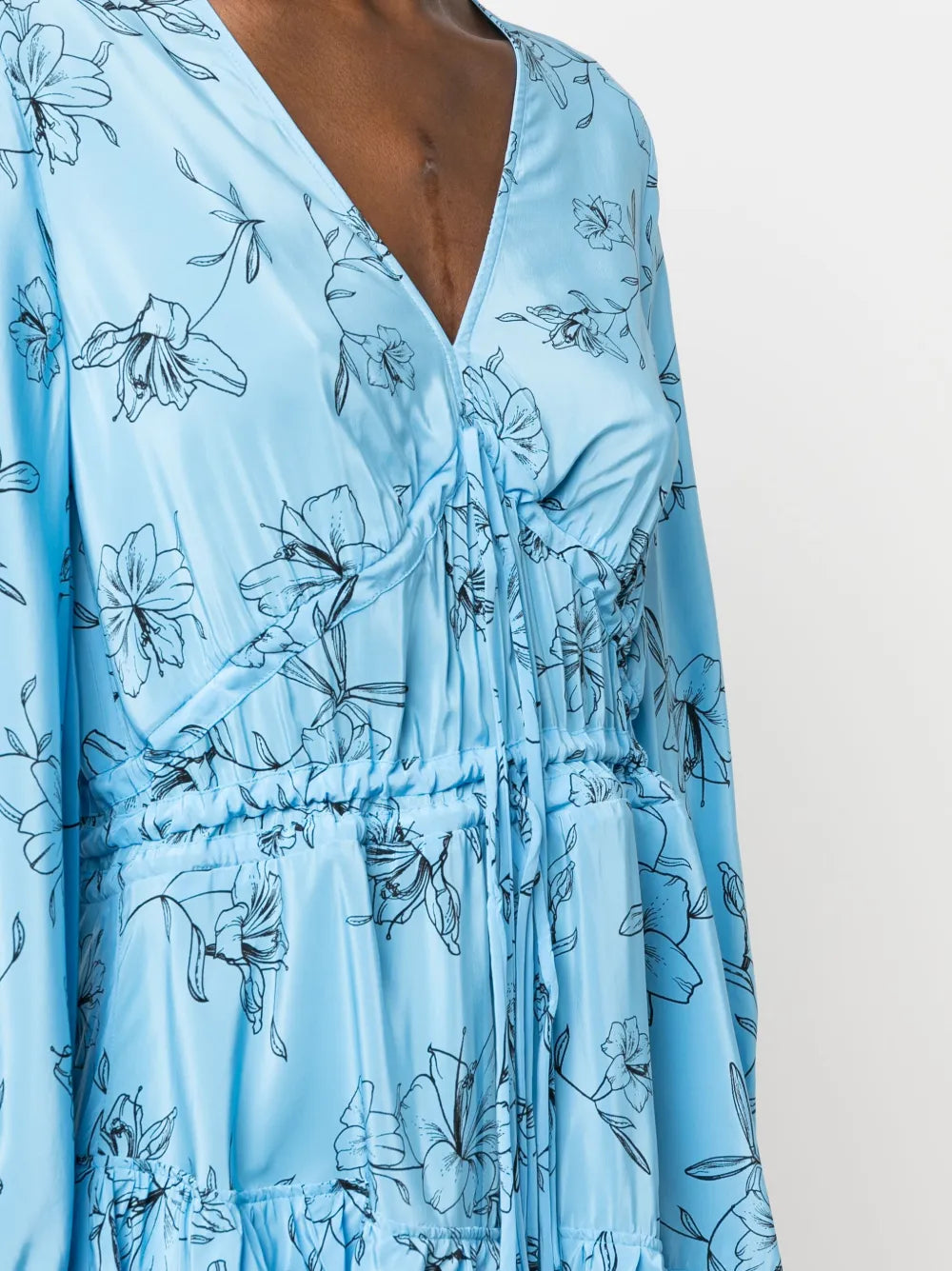 Ivy Oak Floral Print Flared Dress