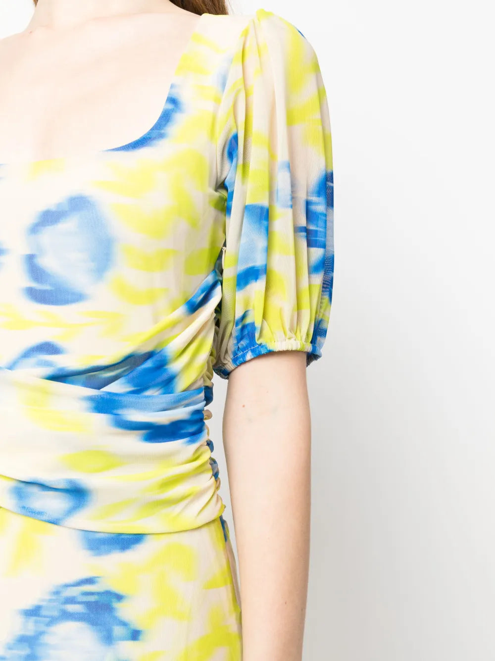 Ganni Floral Print Midi Dress