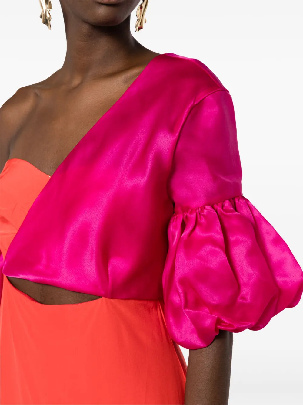 Isolda Greta Asymmetric Silk Dress