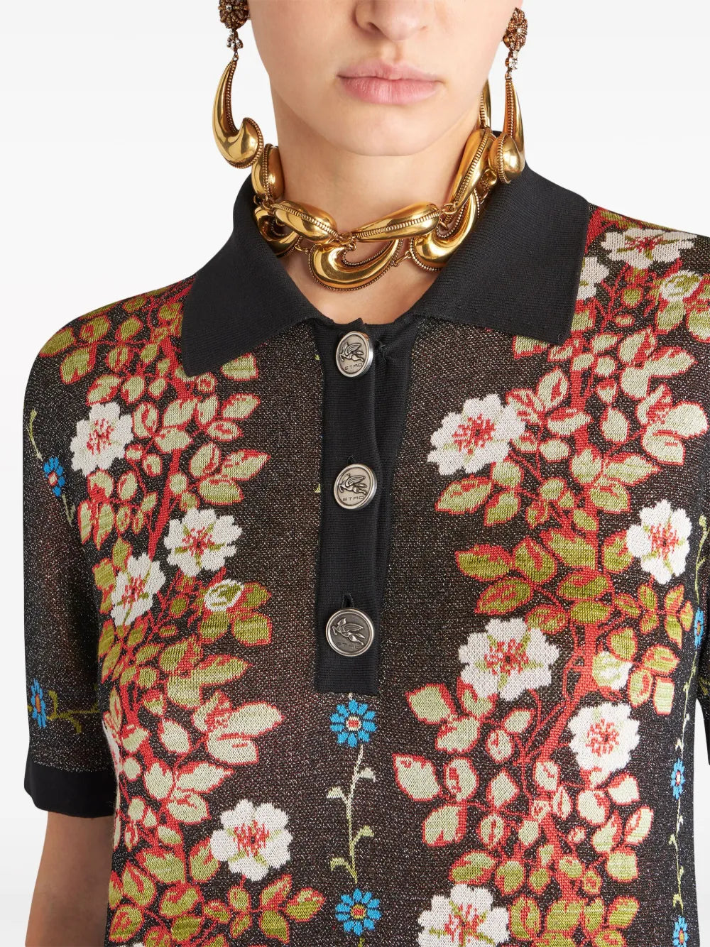 Etro Floral Jacquard Knit Dress