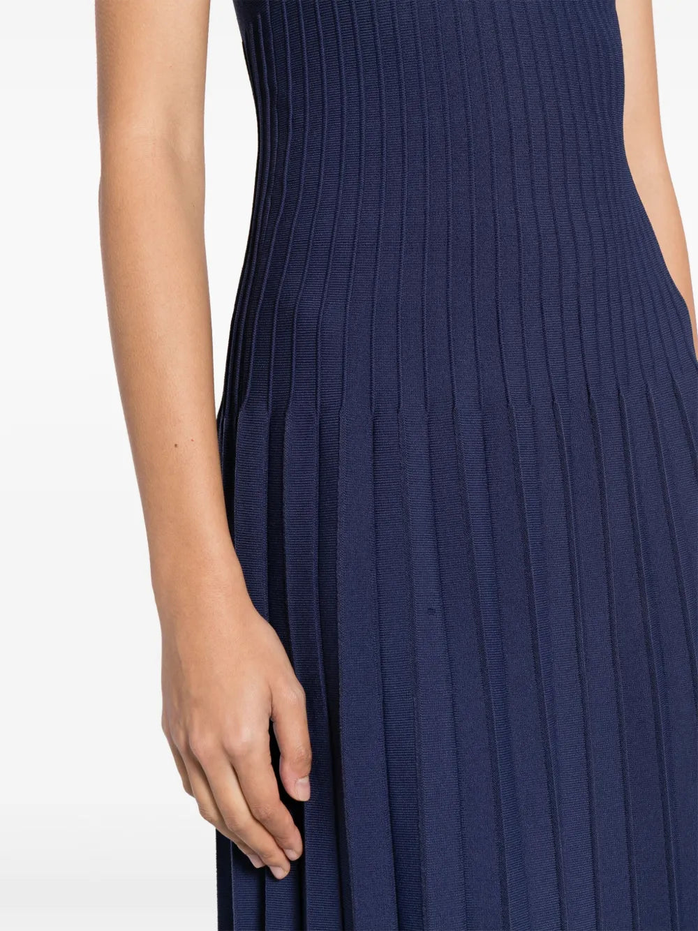 Staud Ellison Pleated Midi Dress