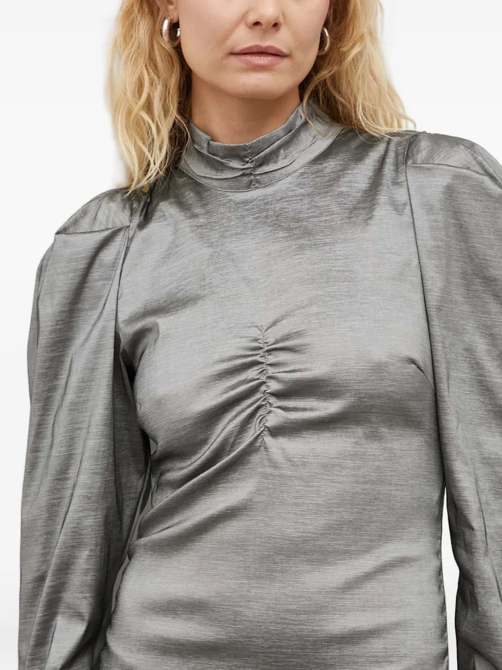 Gestuz Ruched Detail Puff Sleeve Mini Dress