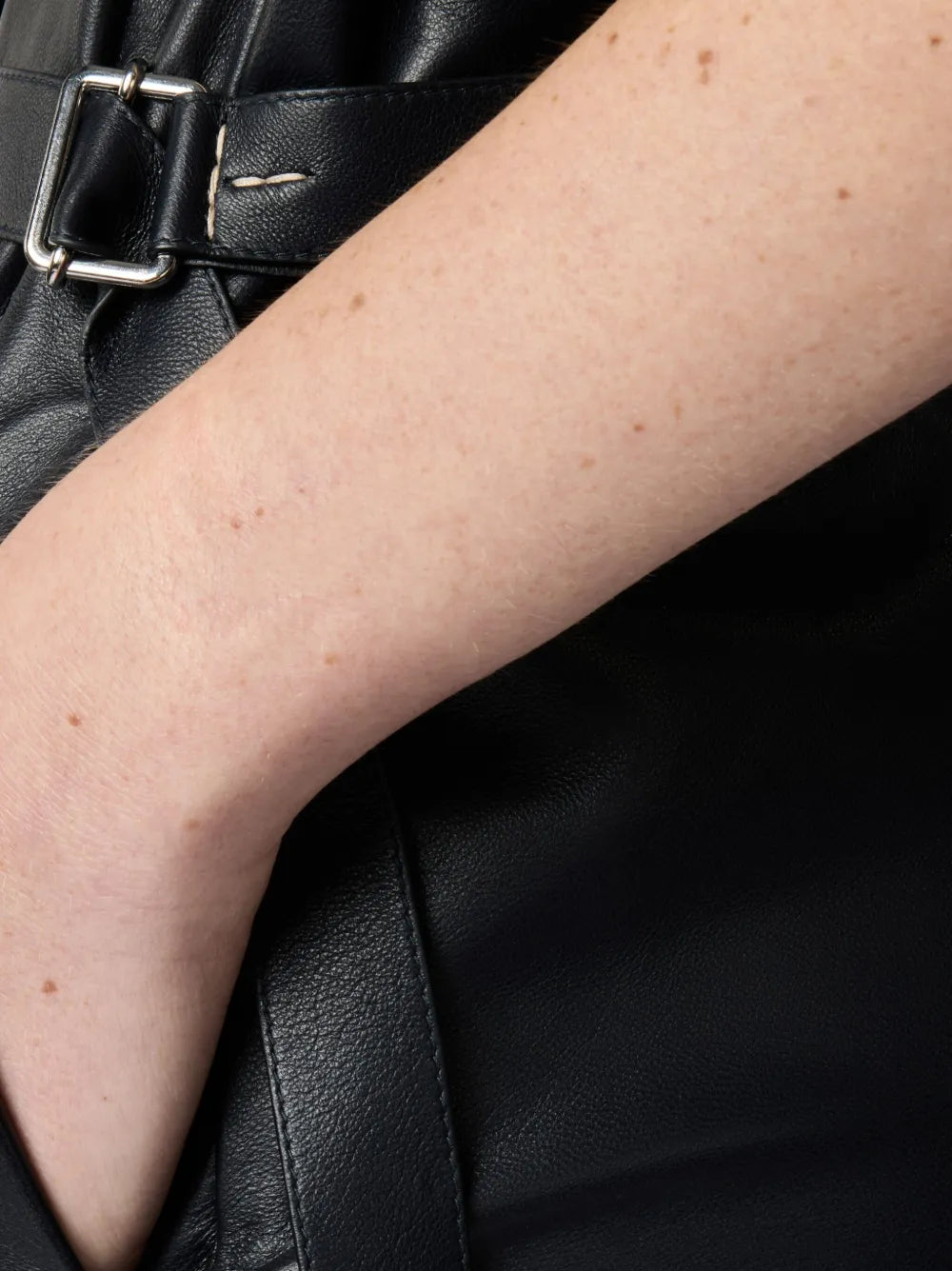 Tods Leather Midi Dress