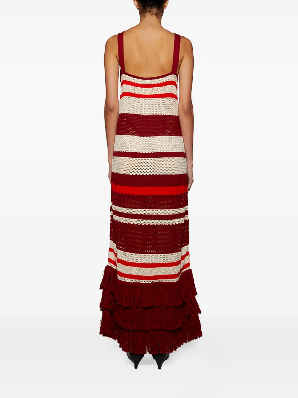 Johanna Ortiz Striped Midi Dress