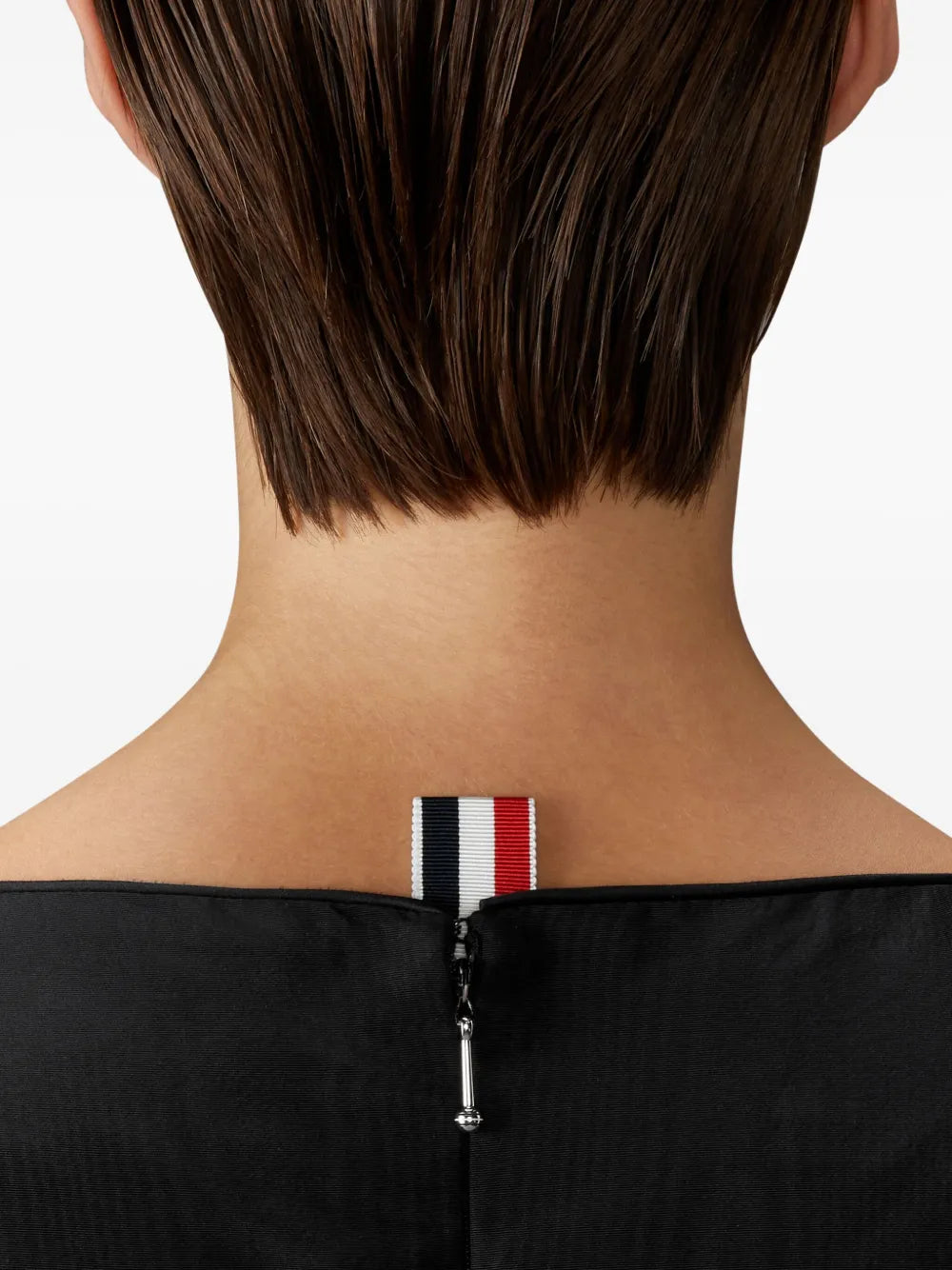 Thom Browne Boat Neck Belted Maxi Dress