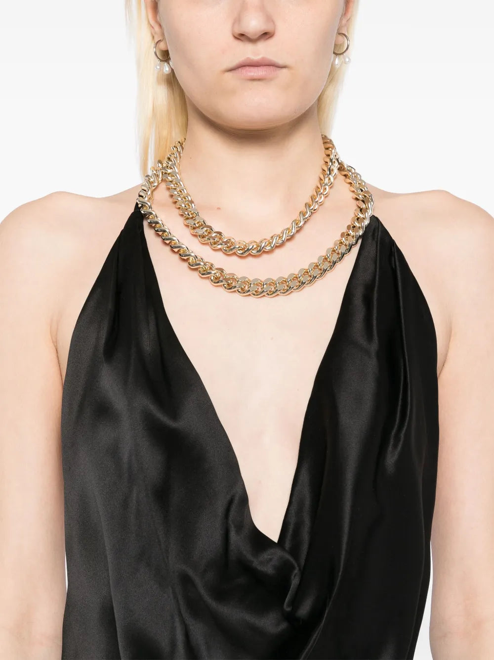 Michelle Mason Halterneck Gown