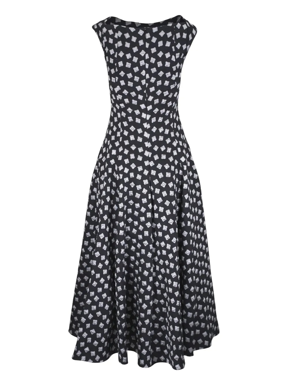 Talbot Runhof Geometric Print Dress