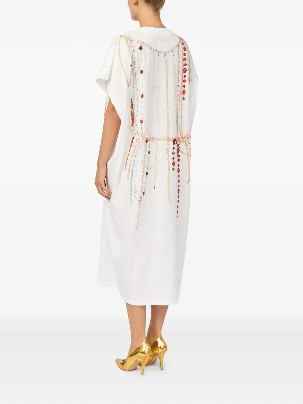 Mm6 Maison Margiela Bead Detailing Maxi Dress