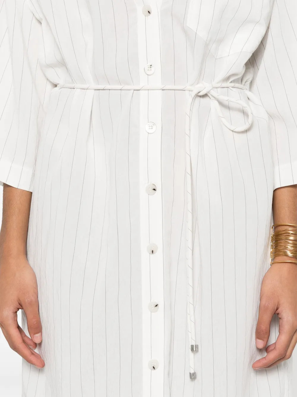 Nanushka Striped Shirt Dress