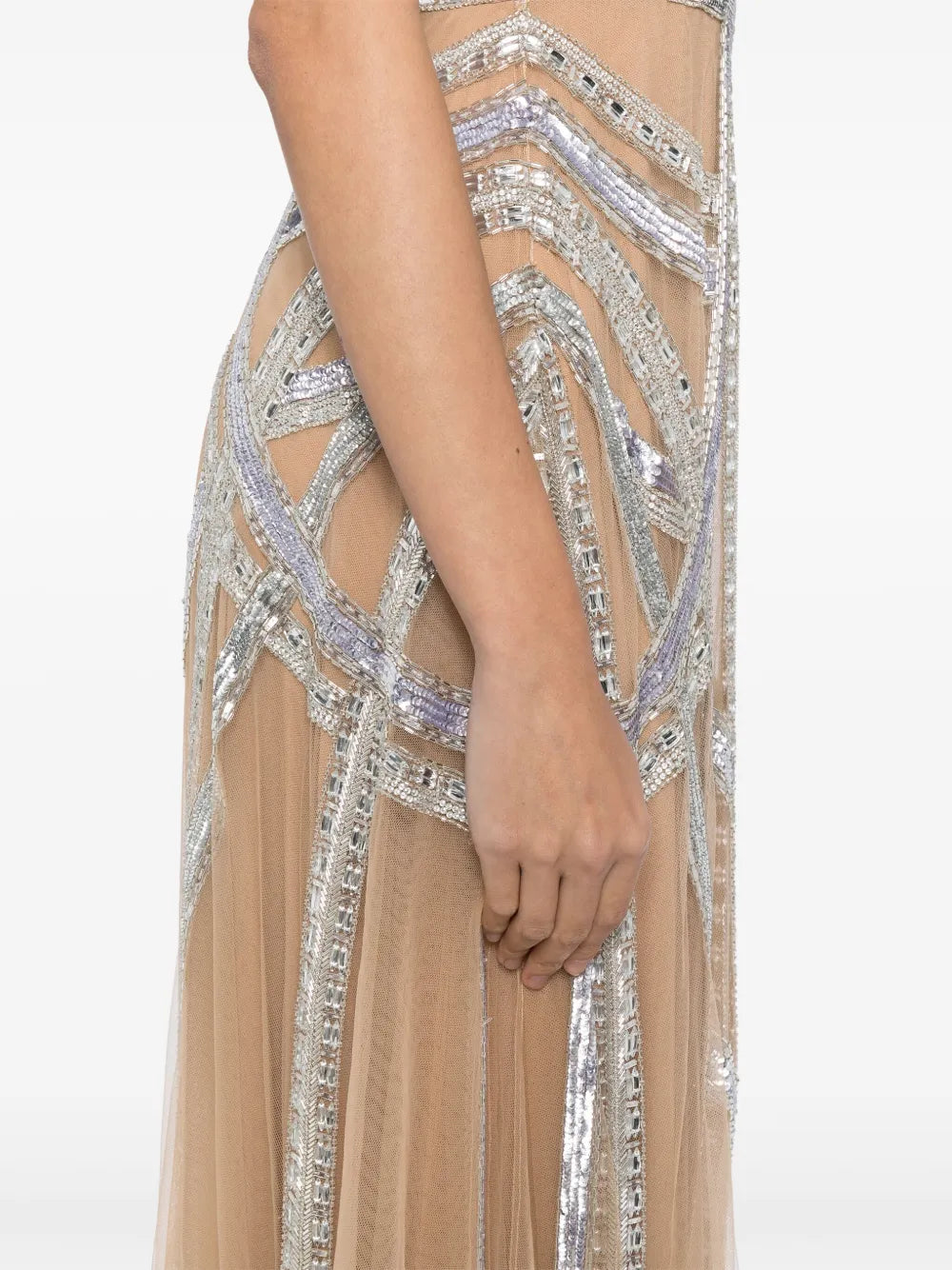 Zuhair Murad Roads Embroidered Flared Gown