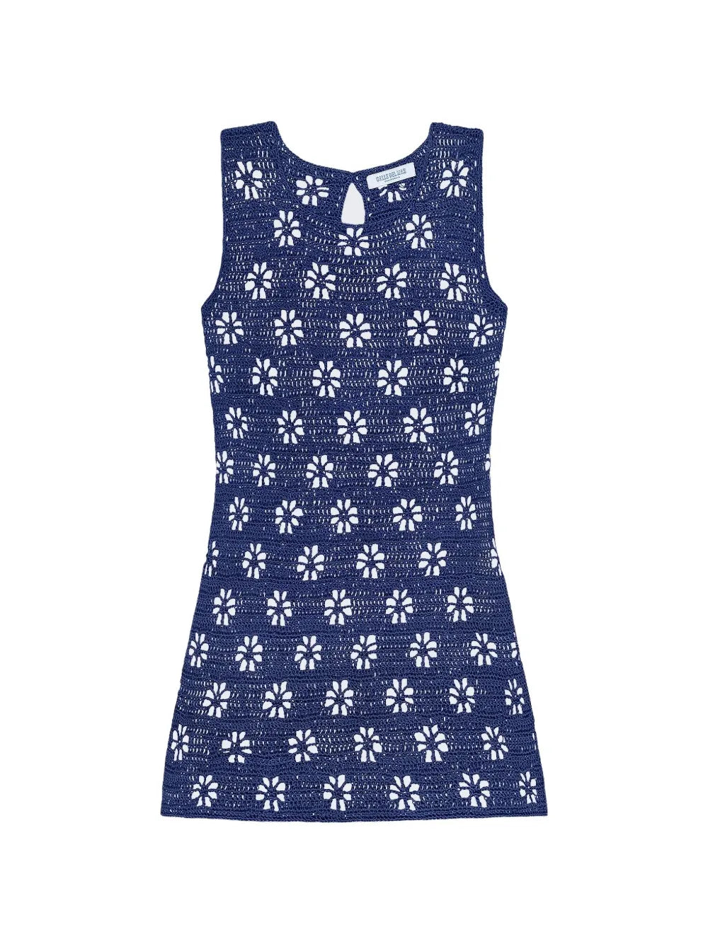 Calle Del Mar Floral Crochet Mini Dress