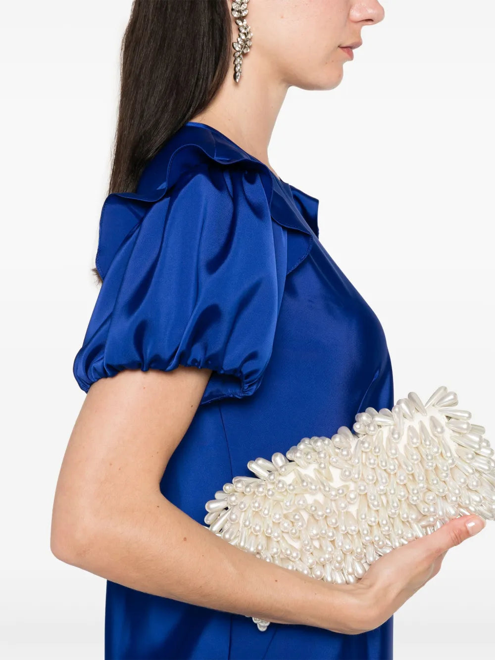 Parlor Ruffle Detail Maxi Dress