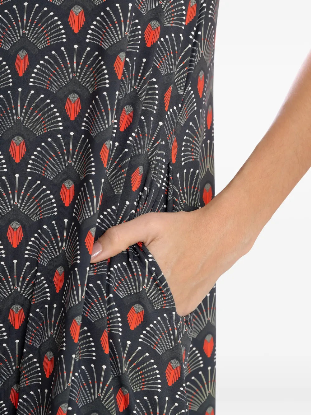 Lygia Nanny Floral Print Sleeveless Midi Dress