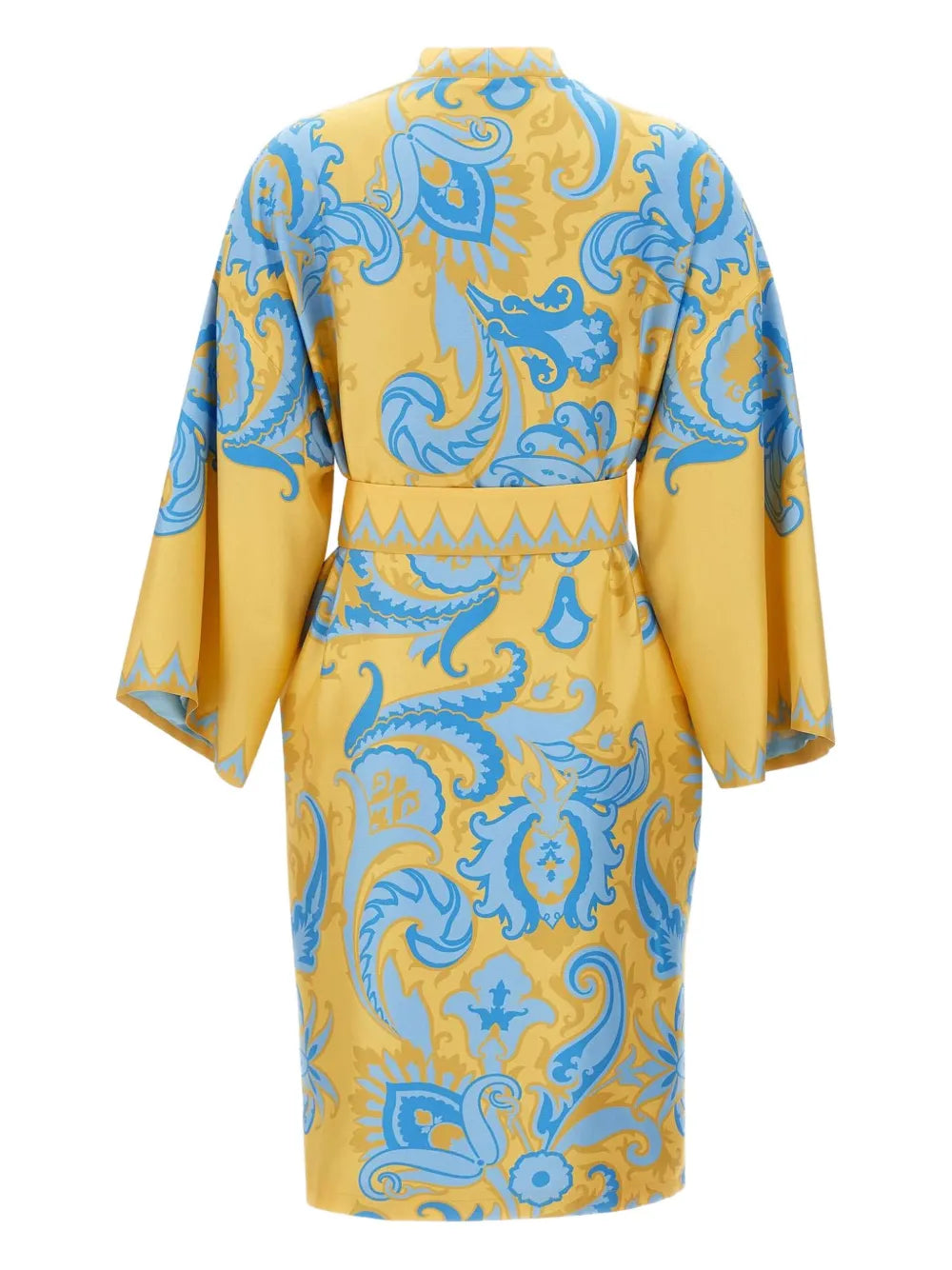 Etro Ornate Print Belted Robe Dress