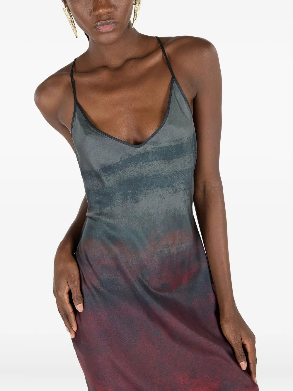 Roberto Cavalli Spaghetti Strap Dress