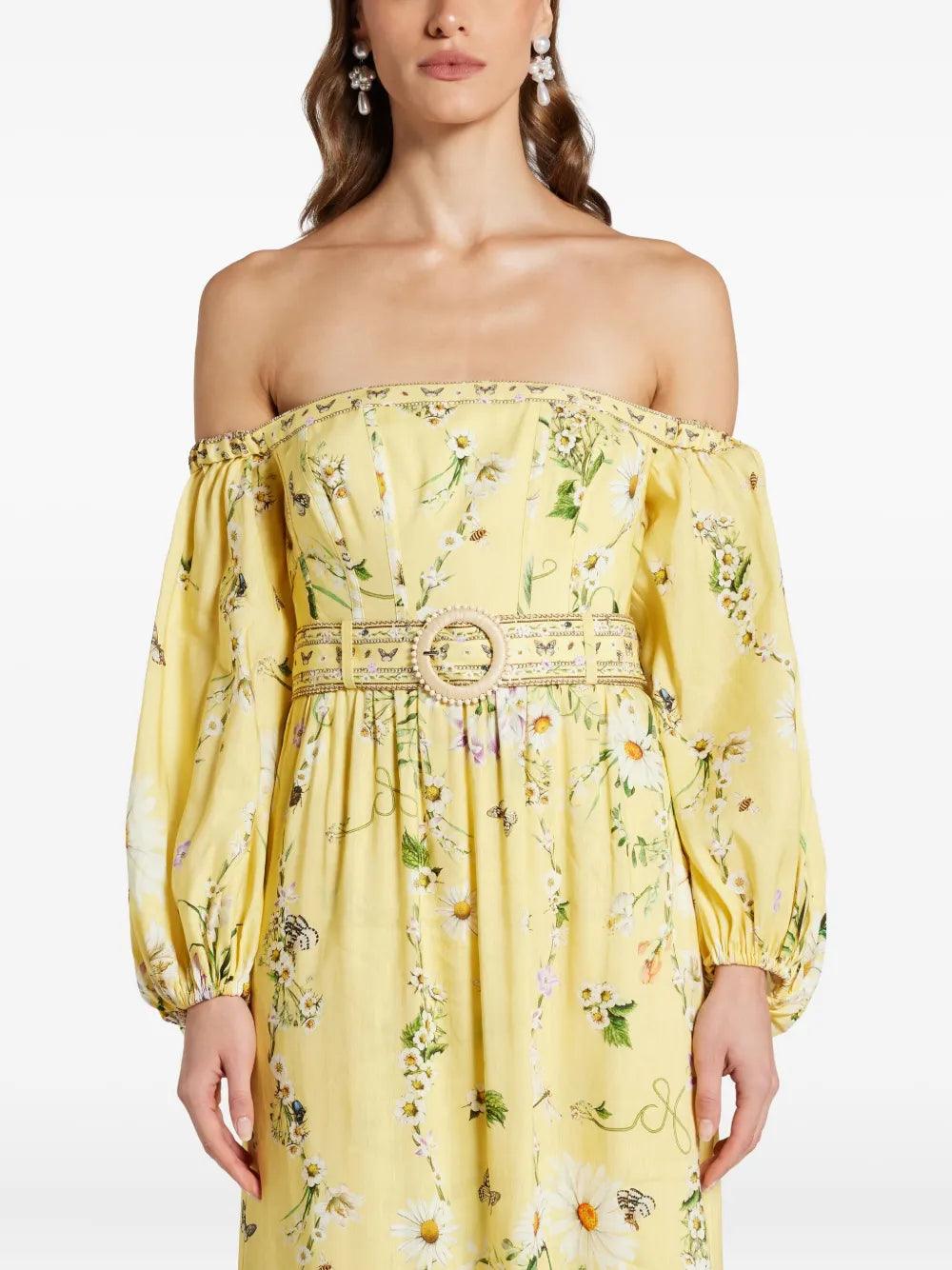 Camilla Daisy Chains Corset Maxi Dress