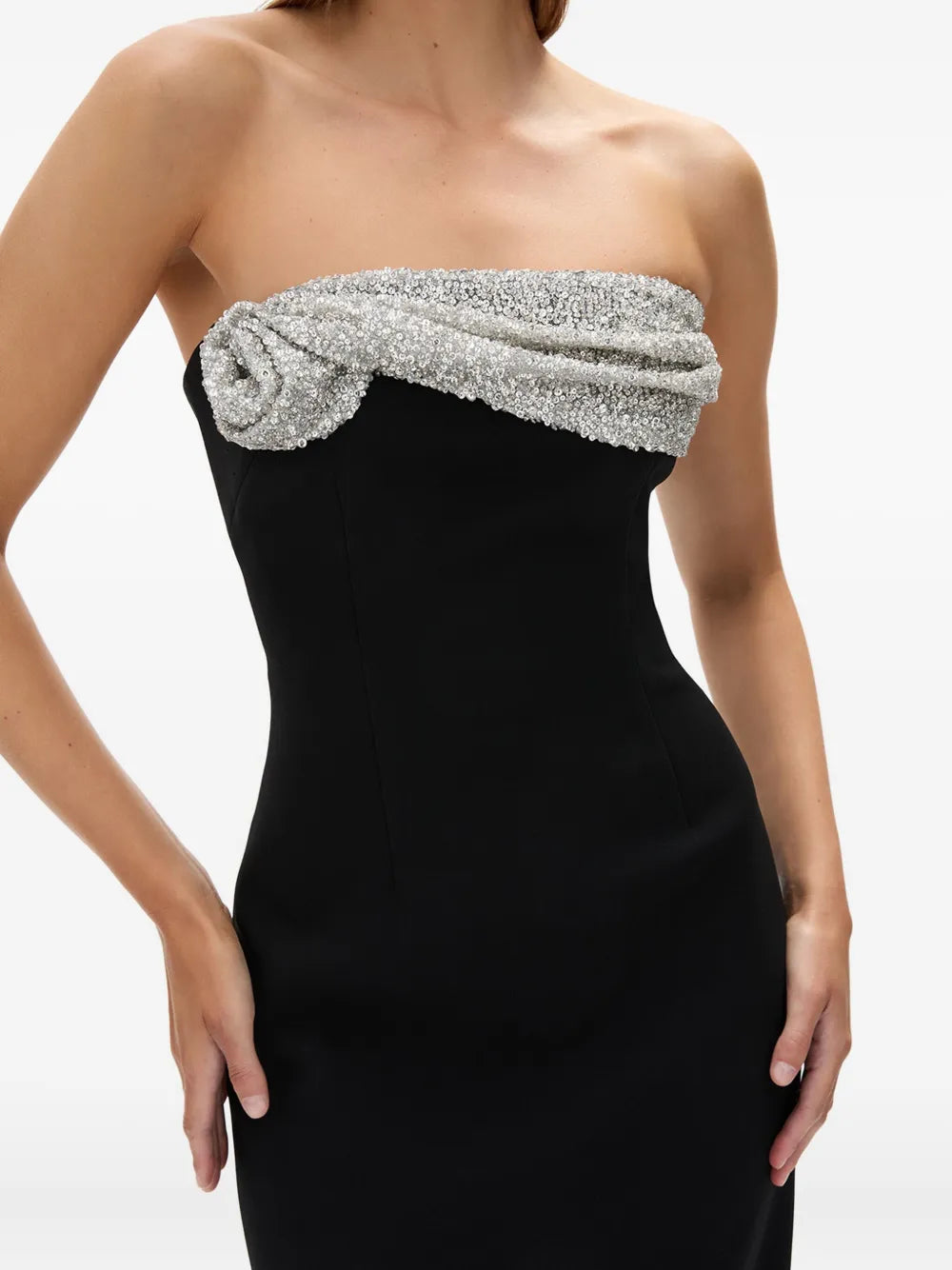 Rachel Gilbert Charlotte Sequin Embellished Strapless Gown