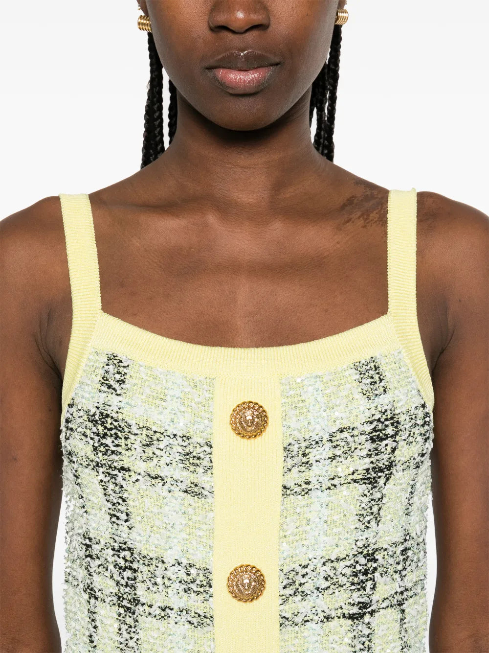 Balmain Buttoned Mini Dress