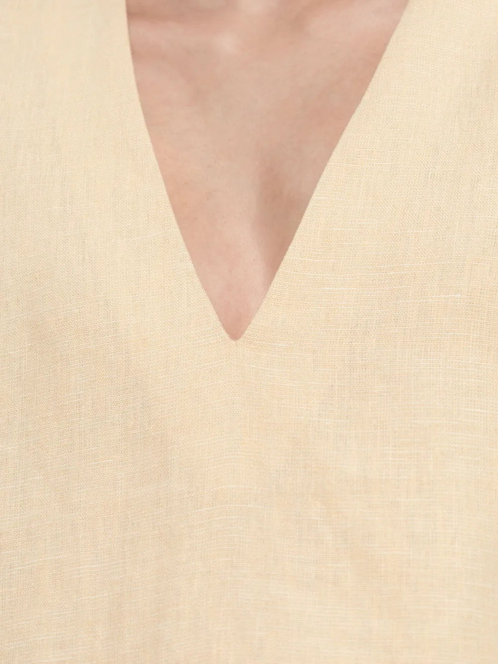 Posse Essie Scalloped Hem Linen Dress