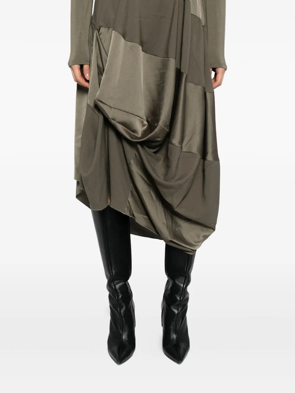 High Placid Gather Hem Dress