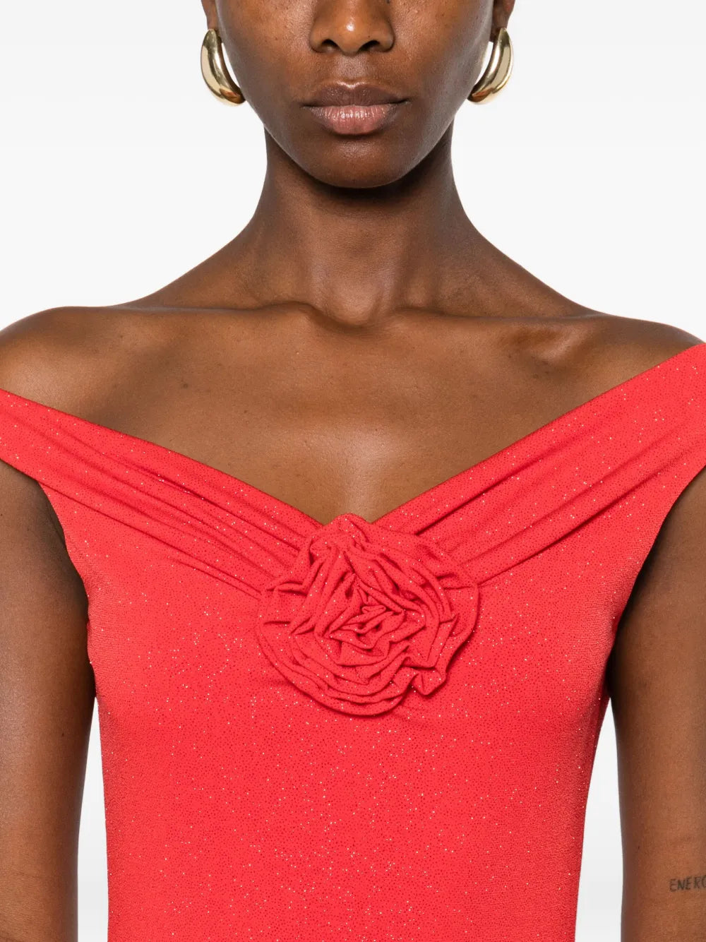Roserry Rose Embellished Pleated Maxi Dress