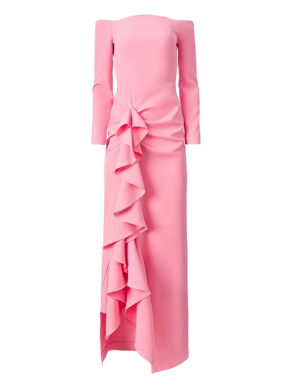 Moos Studio Off Shoulder Ruffle Midi Dress