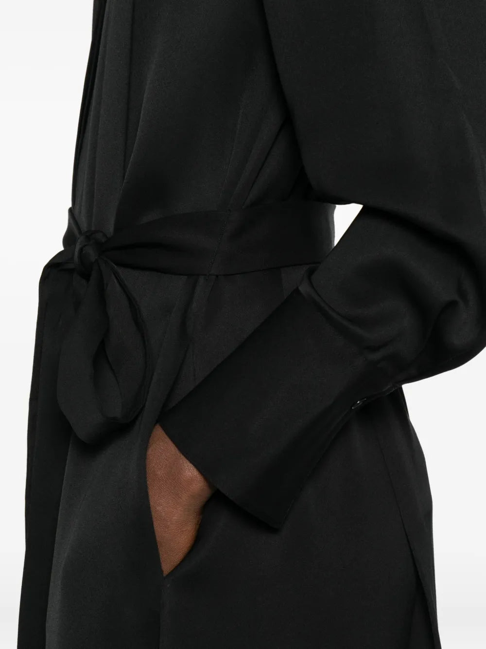 Joseph Belted Shirt Midi Dress