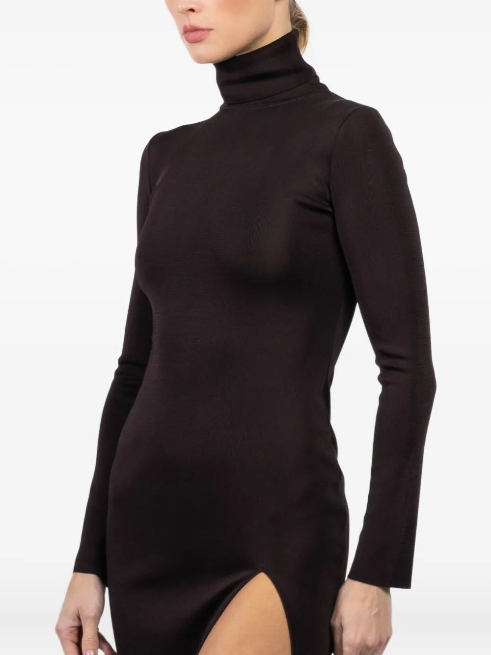 La Galpa Turtleneck Side Split Dress