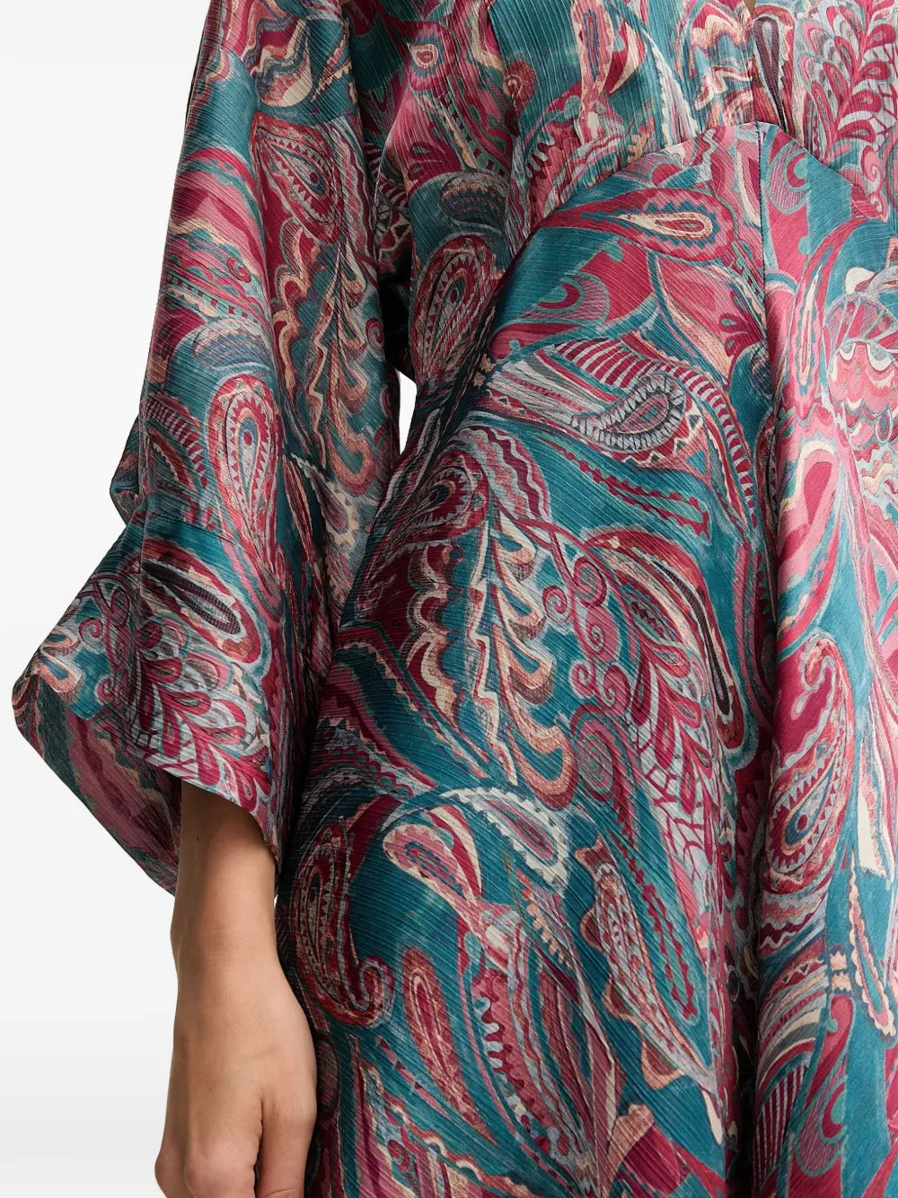 Hoss Intropia Luisa Flared Paisley Print Midi Dress