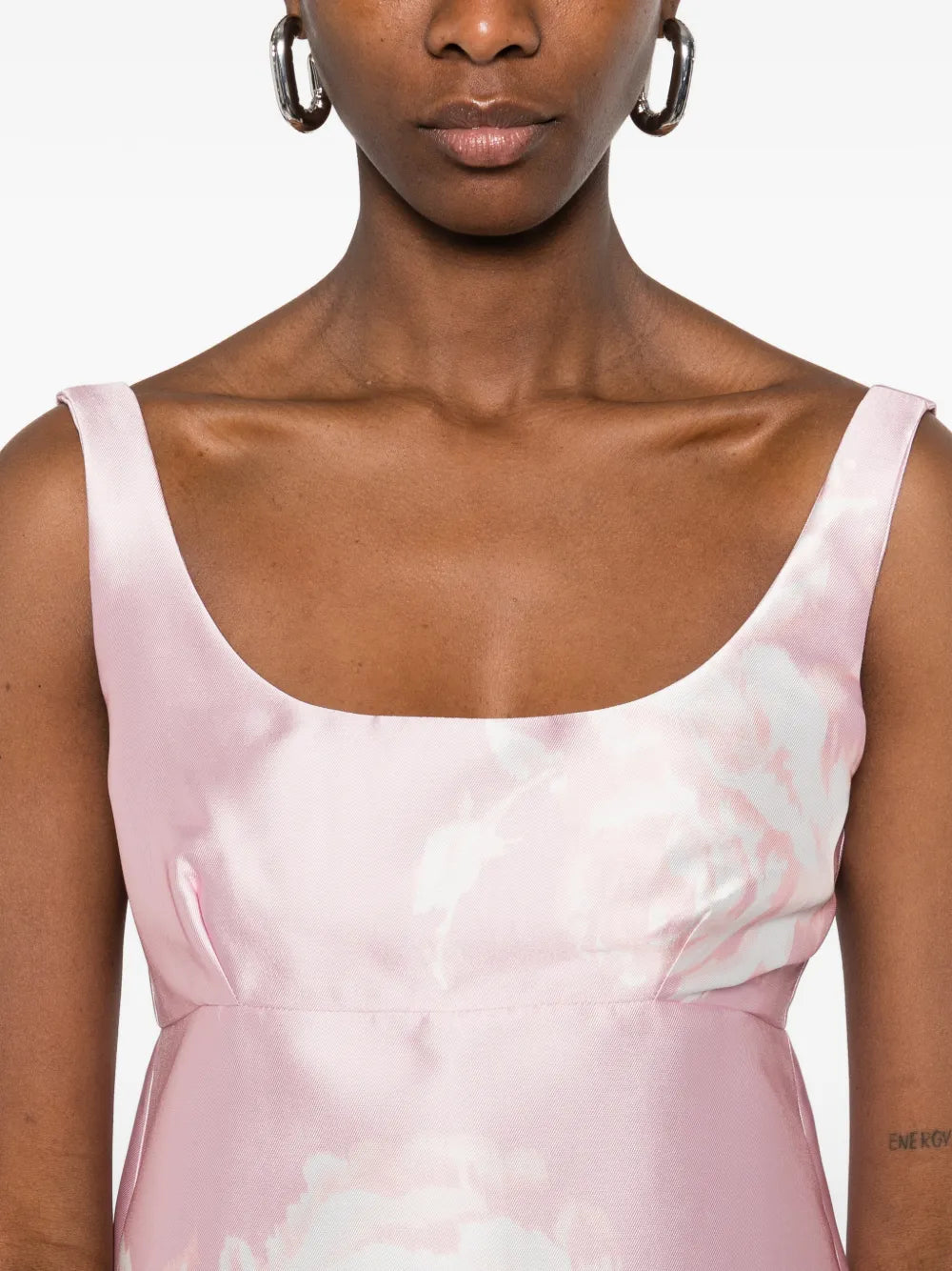 Marquesalmeida Printed Balloon Sleeve Dress