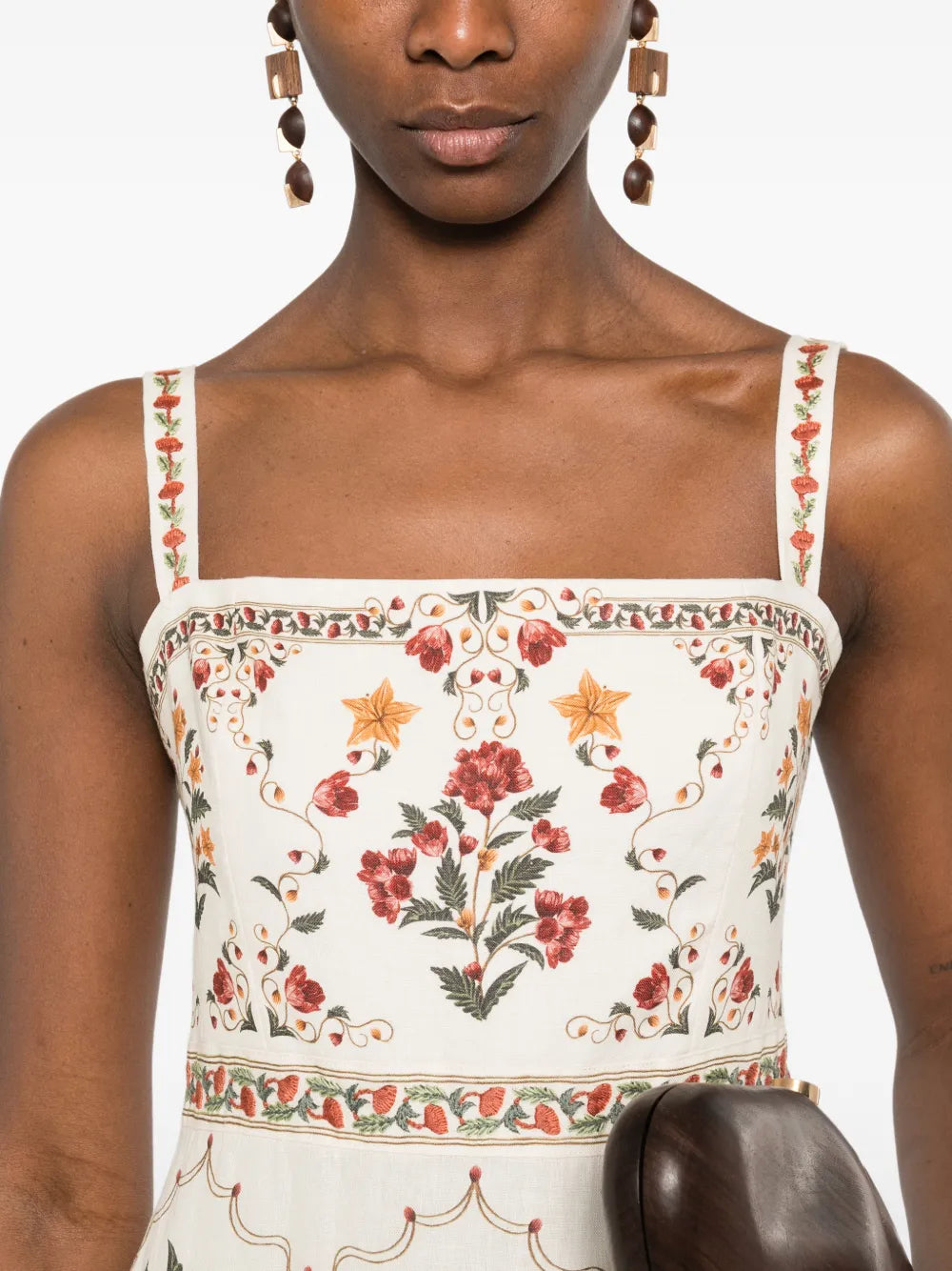 Agua By Agua Bendita Lima Floral Maxi Dress