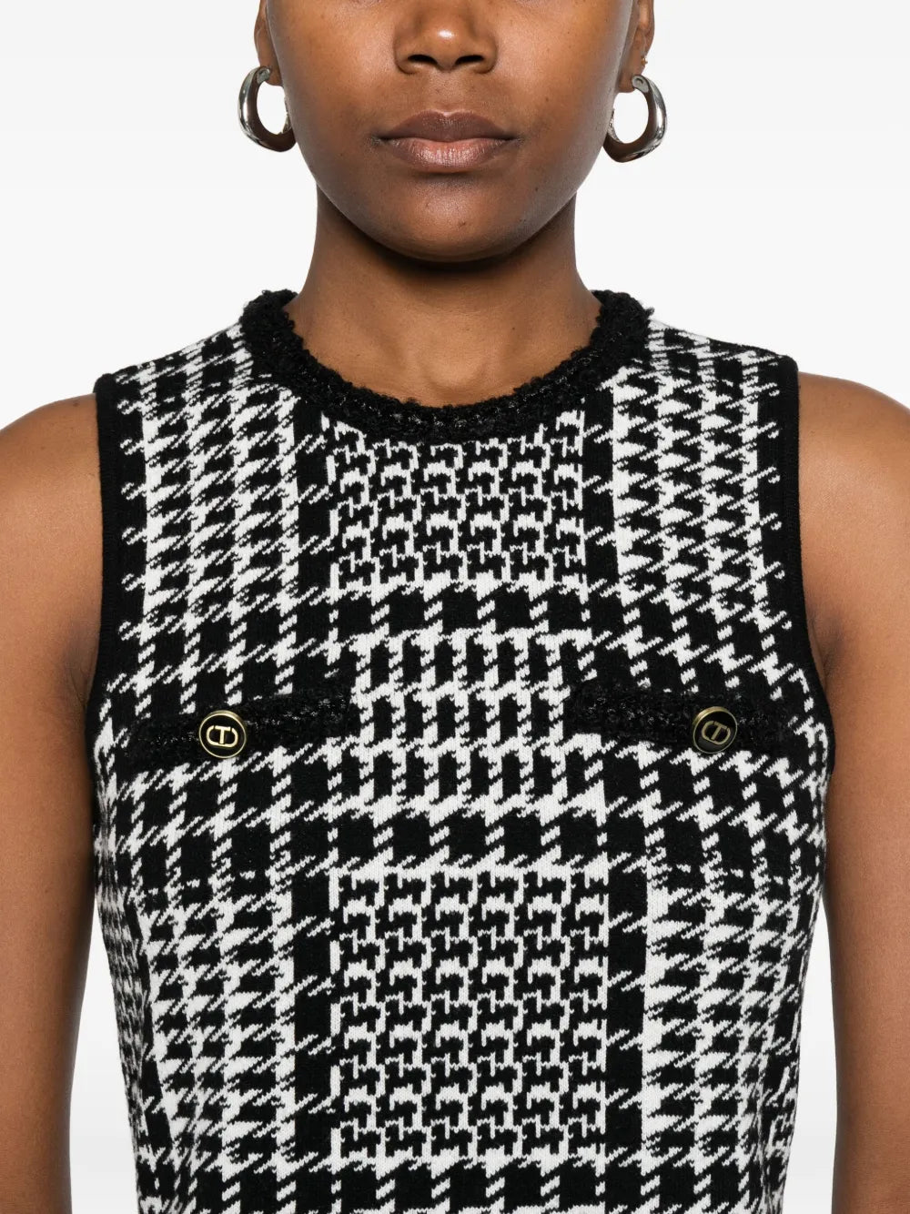 Twinset Checked Mini Dress