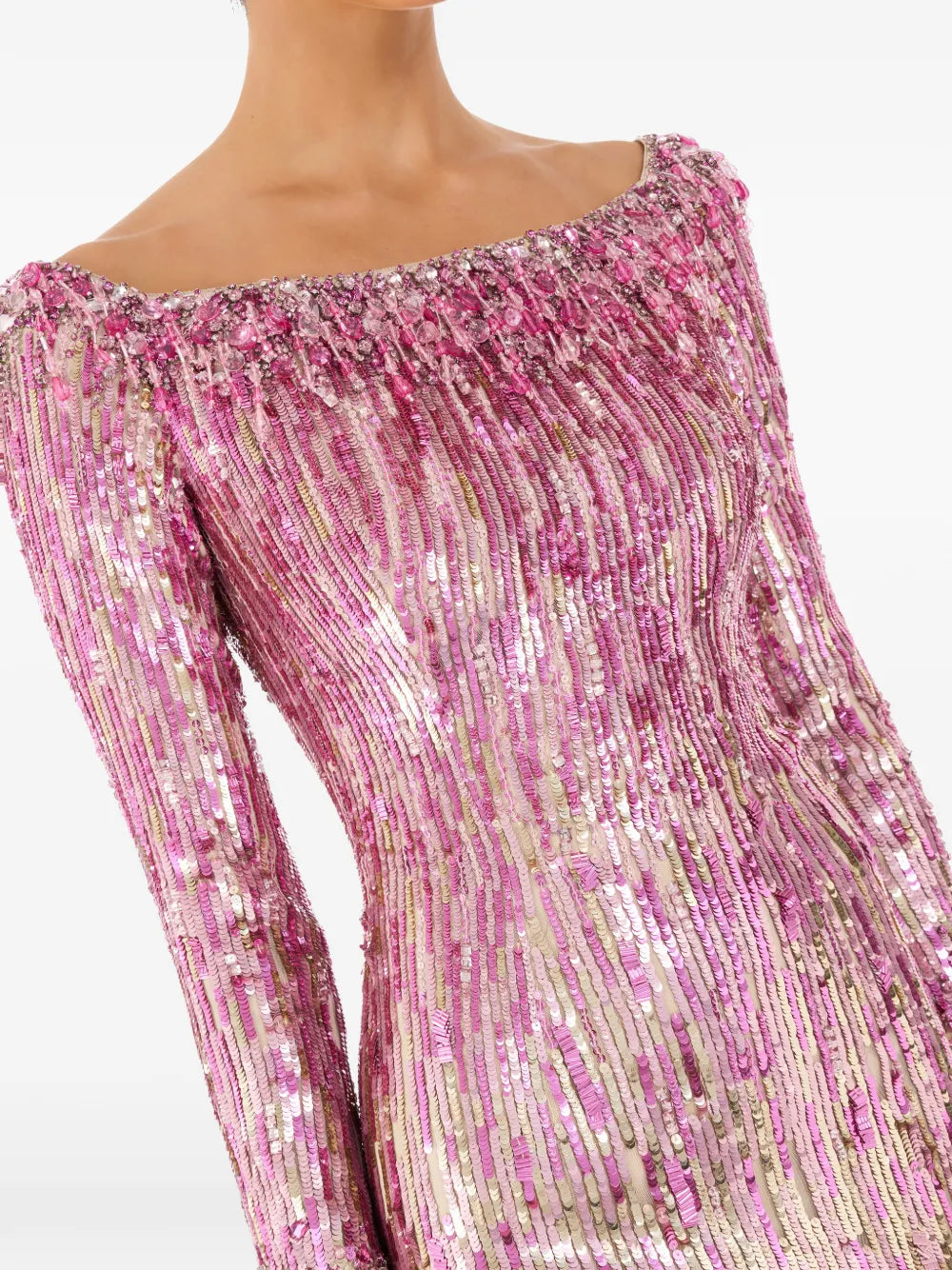 Jenny Packham Marnie Sequin Maxi Dress