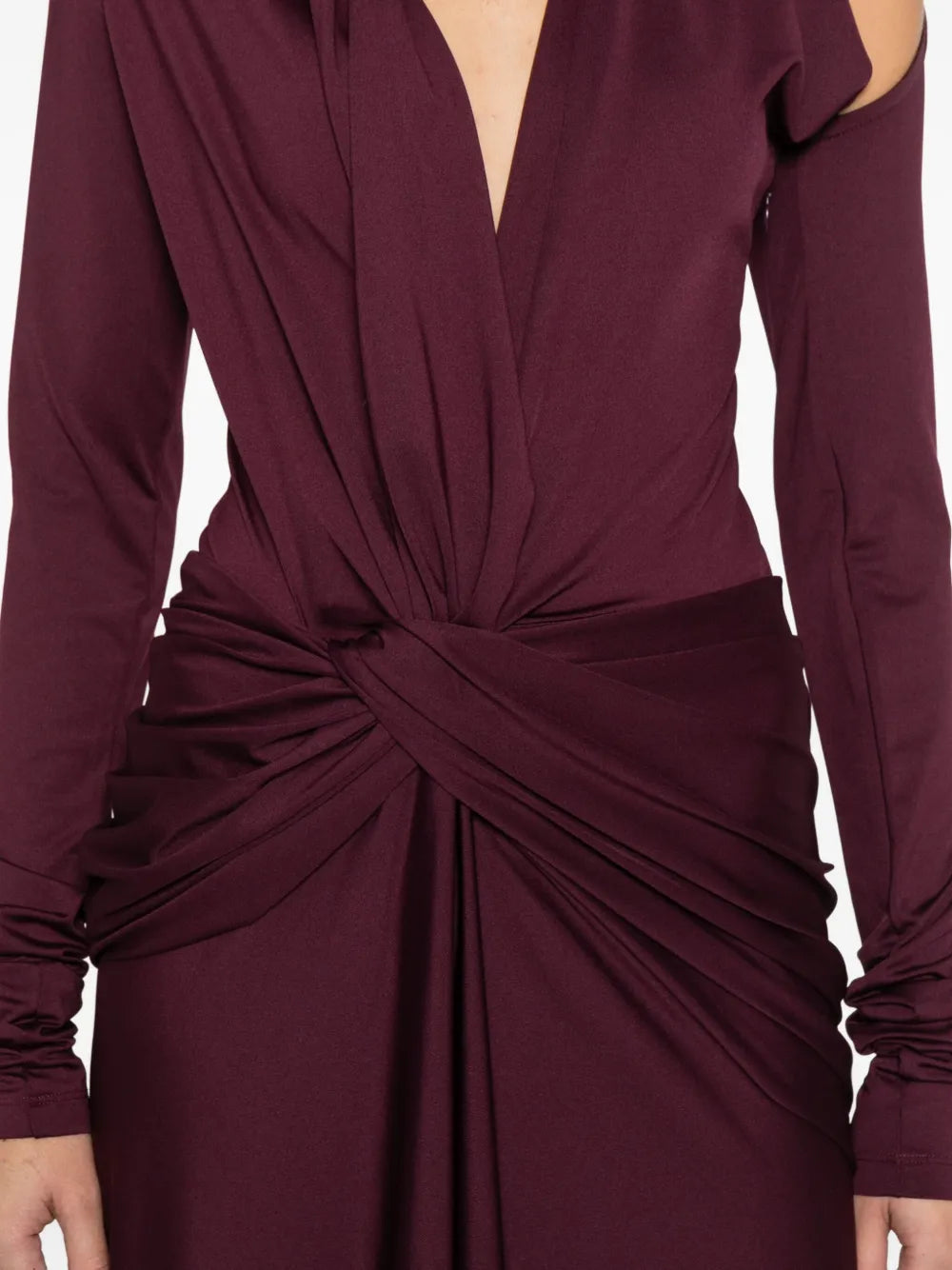 Victoria Beckham Twisted Long Sleeve Dress