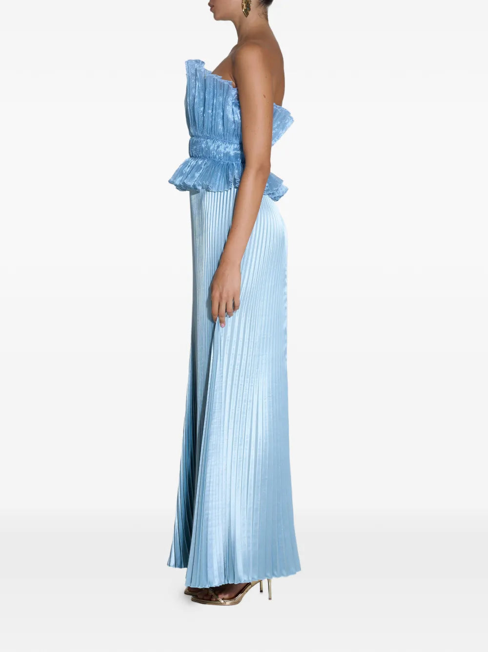 Lidee Peplum Waist Maxi Dress
