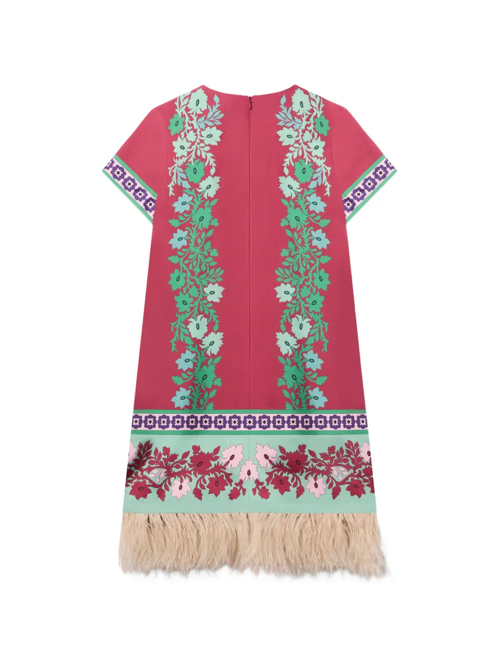 La Doublej Floral Fringed Swing Dress