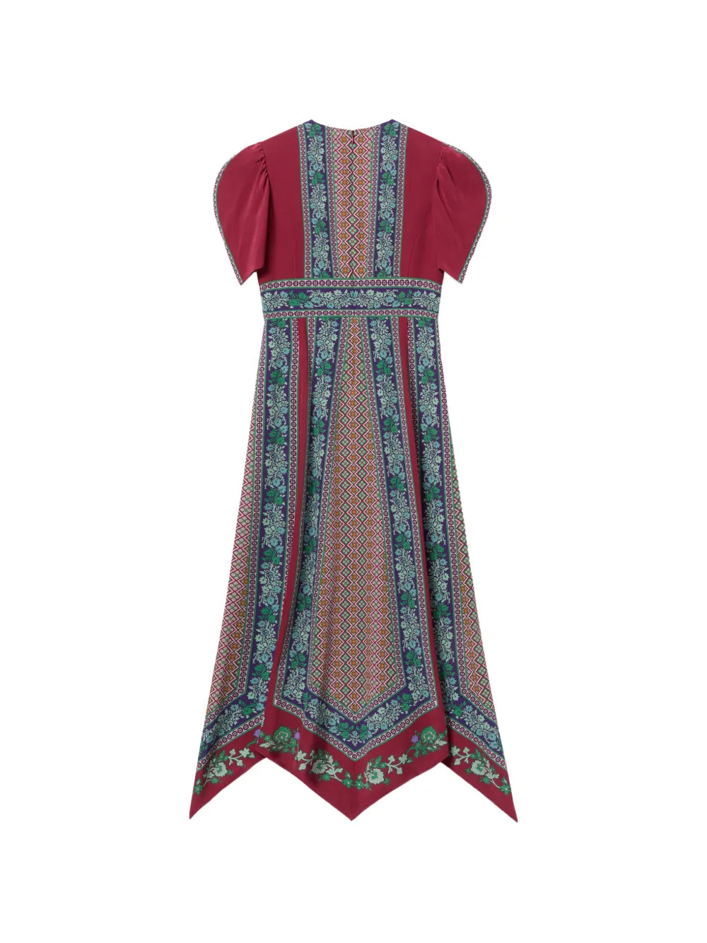 La Doublej Puffed Sleeved Midi Dress