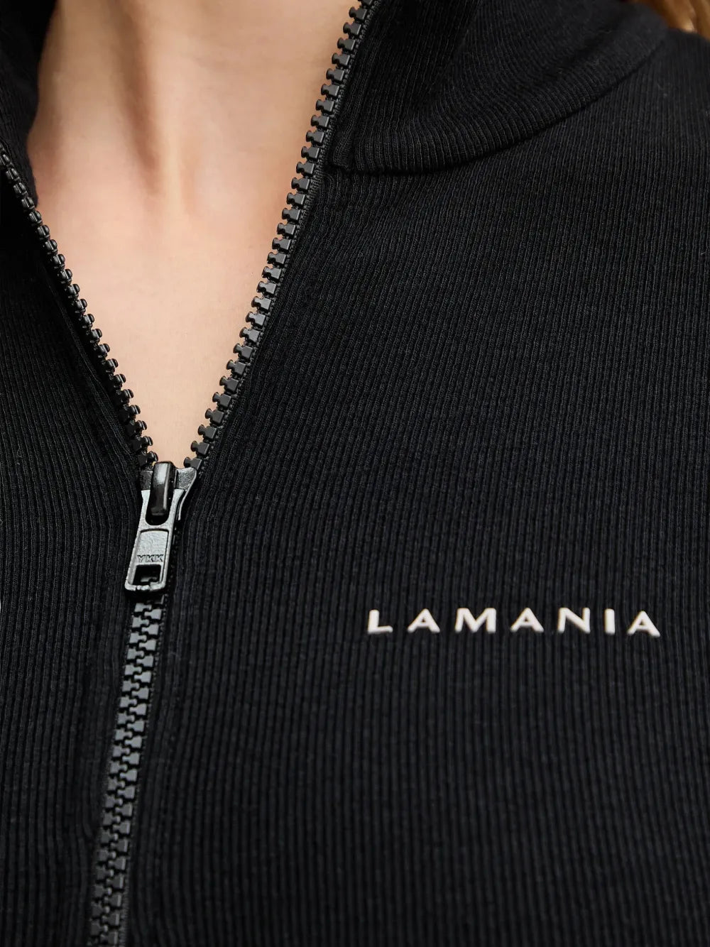 La Mania Half Zip Mini Dress