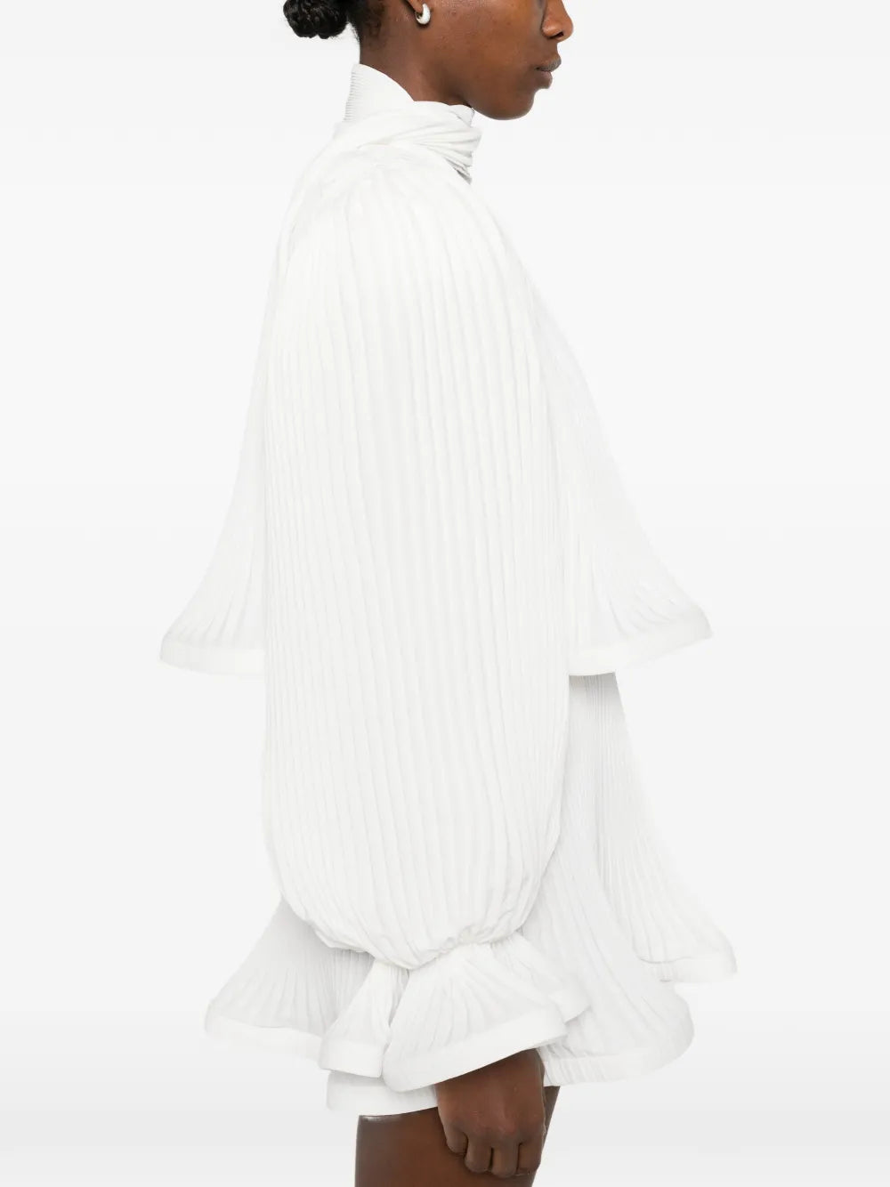Rowen Rose Pleated Puffy Mini Dress