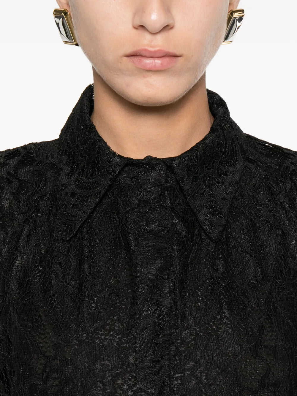 Miau By Clara Rotescu Laced Midi Dress