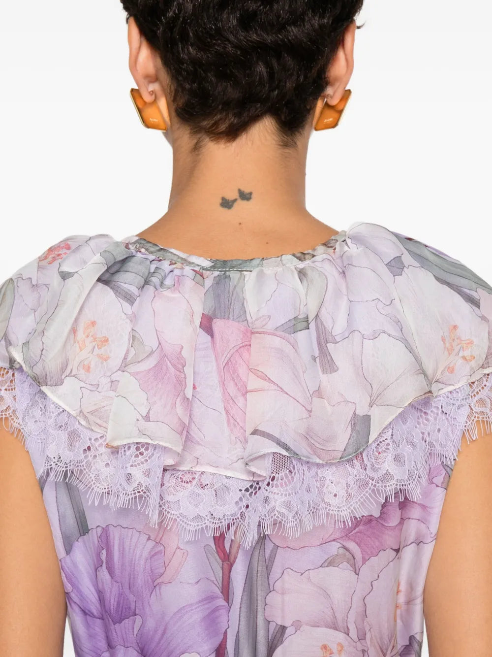 Miau By Clara Rotescu Floral Print Maxi Dress