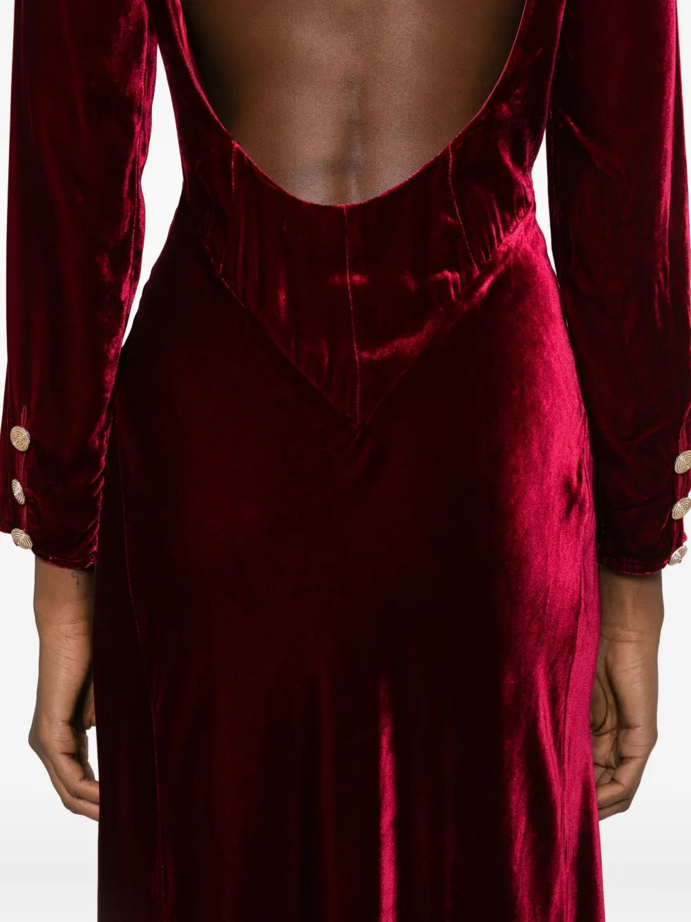 Rixo Devina Long Sleeve Maxi Dress