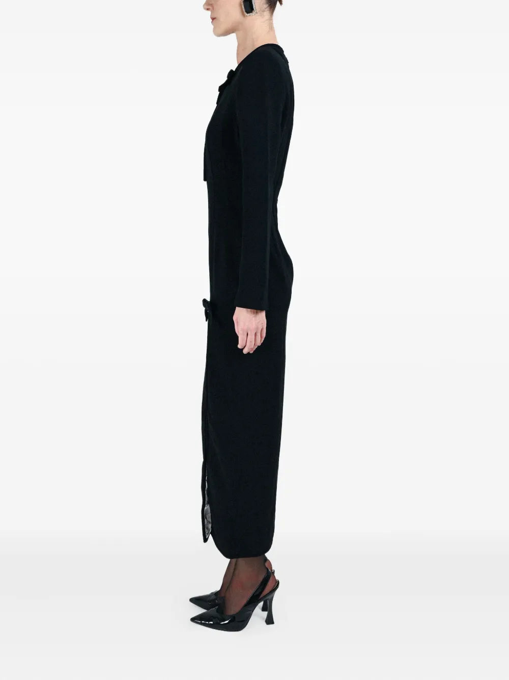 Rowen Rose Bow Detail Long Dress