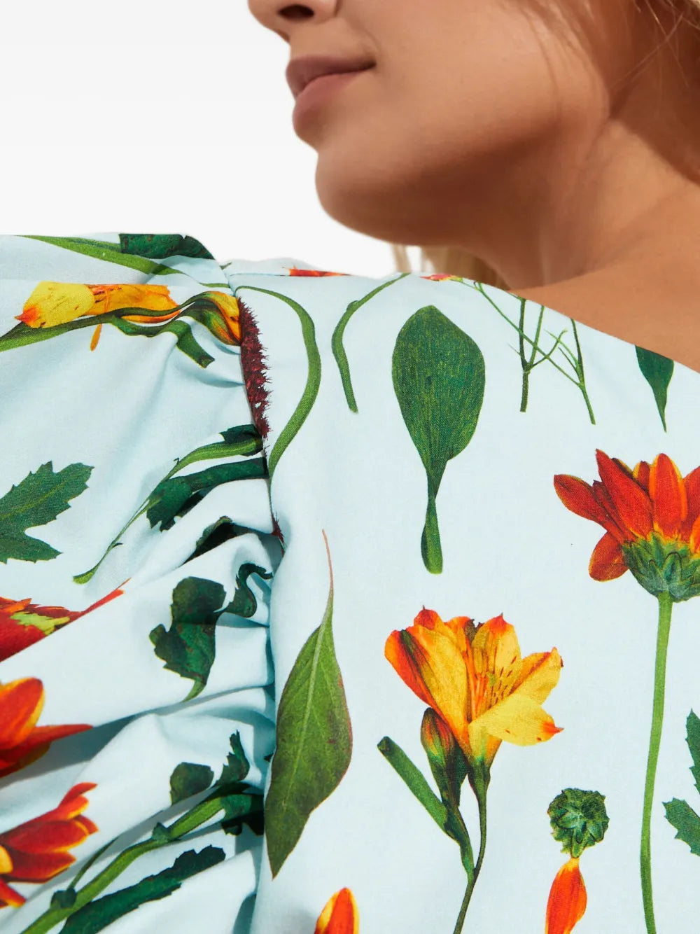 Agua By Agua Bendita Noni Primavera Floral Print Mini Dress